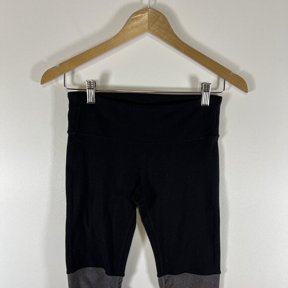 Alo yoga goddess leggings black gray womens S ribbed athletic dance - Picture 3 of 8